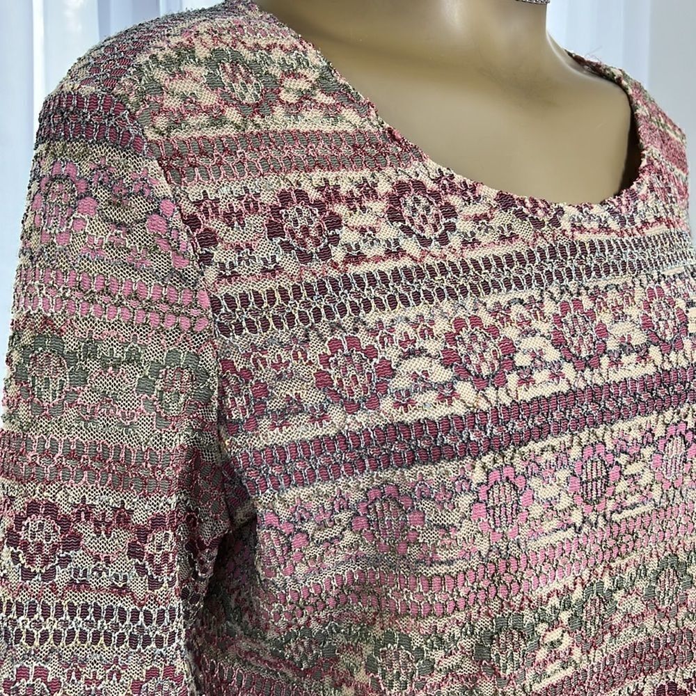 Jaipur Beautiful Knit Overlay Top XL - Picture 5 of 7